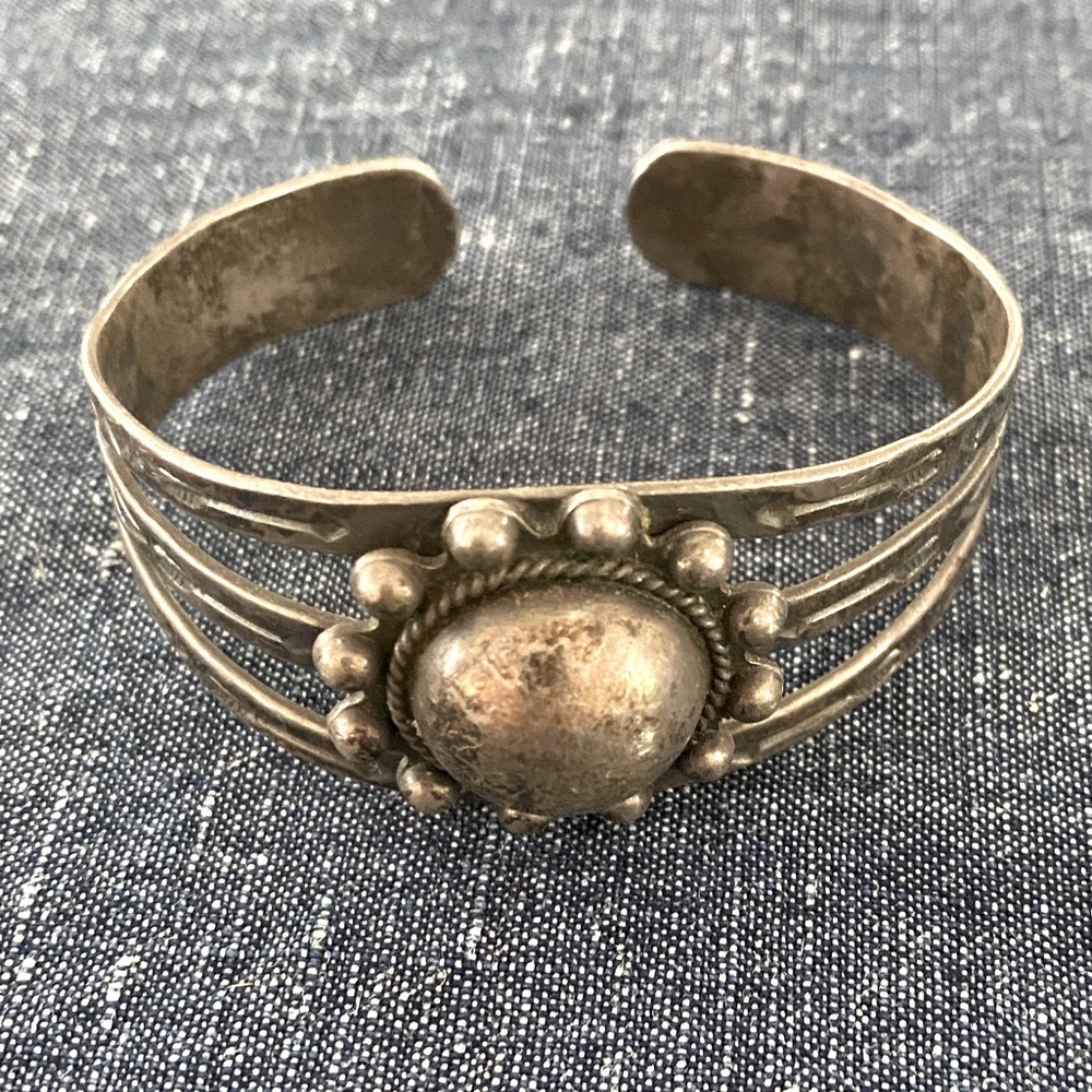 Vintage silver cuff bracelet